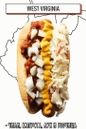 hot dog s čilijem, kupusom, lukom i senfom
