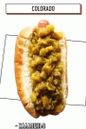 hot dog s ljutim zelenim paprikama od jalapena