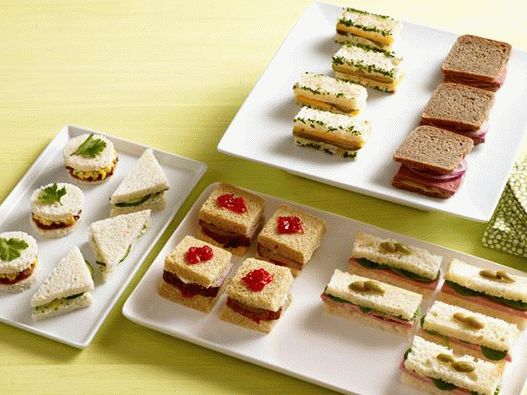 Fotografija 50 recepata britanskih mini čajnih sendviča