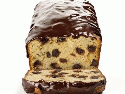 Fotografija muffina od banane s čokoladom i glazurom