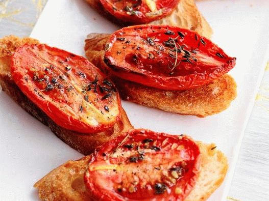 Fotografija jela - Crostini sa suhim rajčicama i timijanom