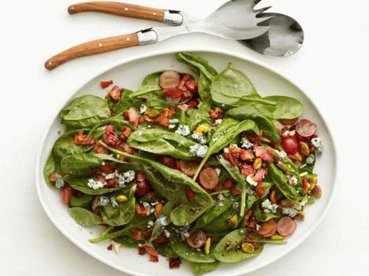 Fotografija jela - topla salata od špinata