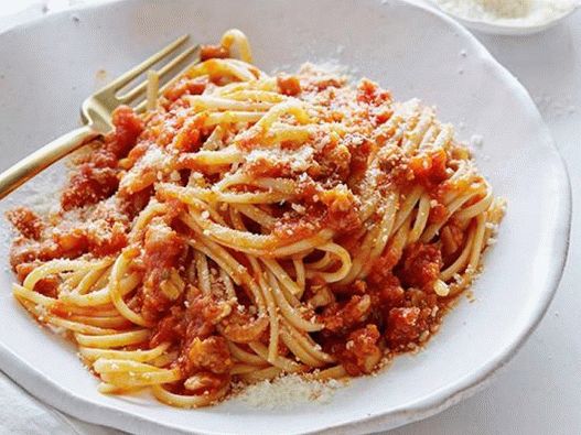 Foto talijanska gulaš od tjestenine
