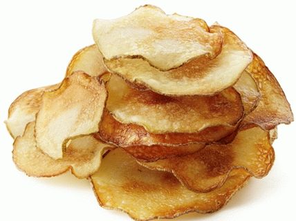 Foto krompir čips s češnjakom