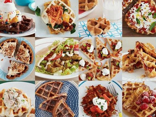 Fotografija posuđa - više recepata za vafle