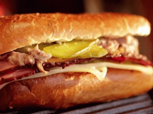 Fotografija kubanskog sendviča sa svinjskim mesom u Moyo marinadi