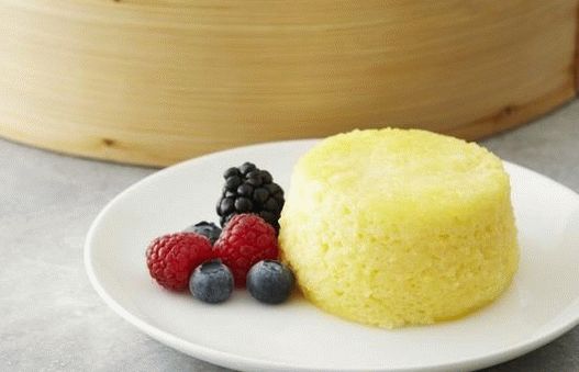 Foto sufle od limuna u dvostrukom kotlu