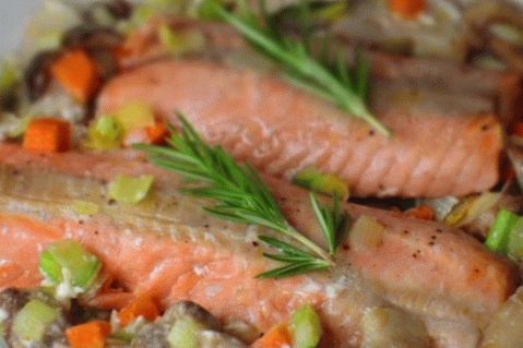 Losos sa svinjskim gljivama