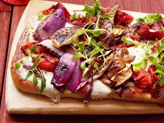 Pizza s preljevima s roštilja