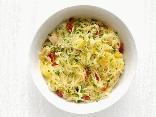 Fotografija jela - Špageti Bundeva s češnjakom, ljutom paprom i začinskim biljem
