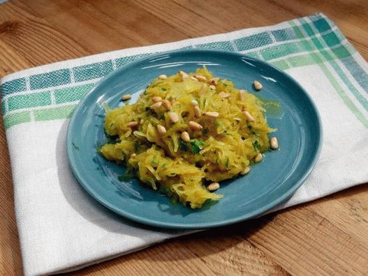 Fotografija jela - Špagete bundeve začinjene curry i šalotnim preljevom
