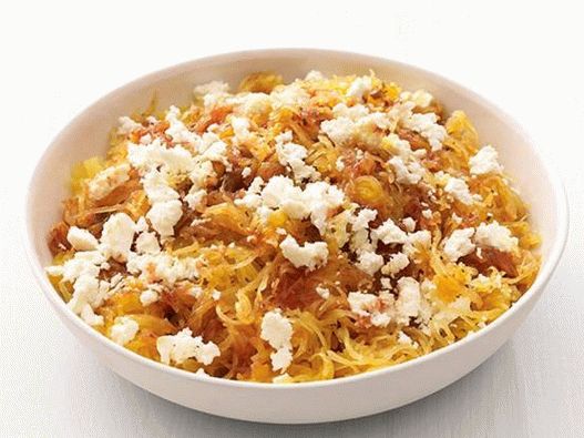 Fotografija jela - Špageti od povrća s feta sirom