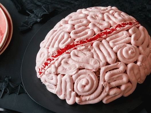 Fotografija posuđa - zračni pirinčani mozgovi s čokoladnim mousseom