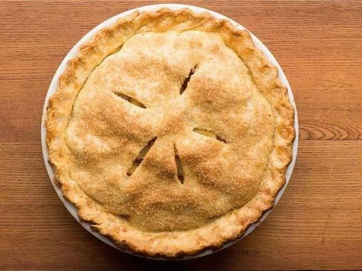 Fotografija posuđa - klasična američka pita od jabuka