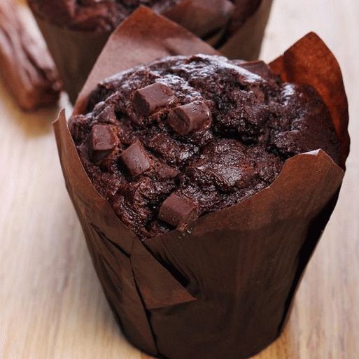 Fotografija muffina s čokoladnim čipsom