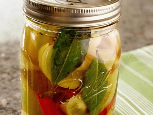 Foto kisele zelene rajčice za zimu