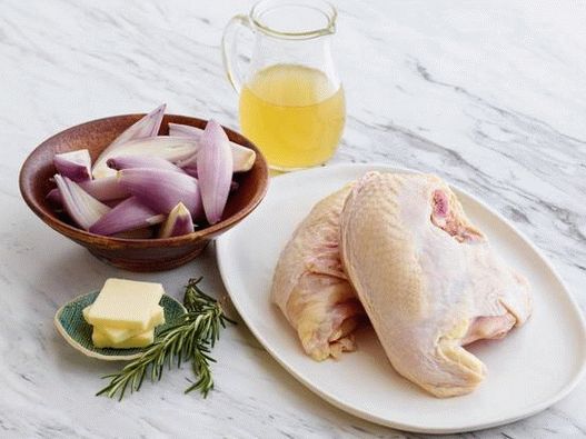 Sastojci za recept - Piletina sa šalotkom, pečena u pećnici i umak od ružmarina