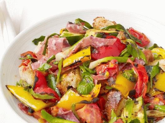 Salata od roštilja sa panzanelom