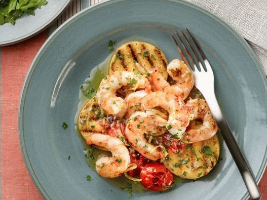 Fotografija Polente s škampima na žaru