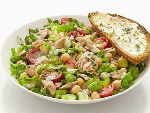 Fotografija jela - konzervirana salata od tunjevine i biljni tosti