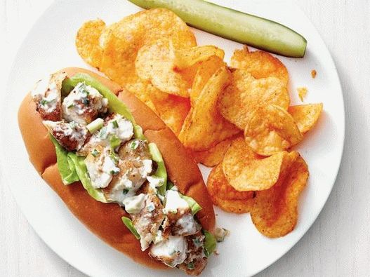 Fotografija jela - Hot dog s morskim ribom
