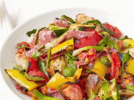 Fotografija jela - salata s roštiljom od Panzanella salame