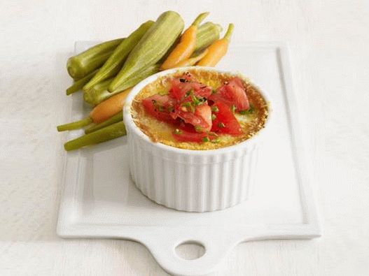 Fotografija jela - Kukuruzni sufle sa sirom i svježim rajčicama