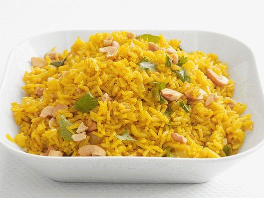 Foto indijski curry riža