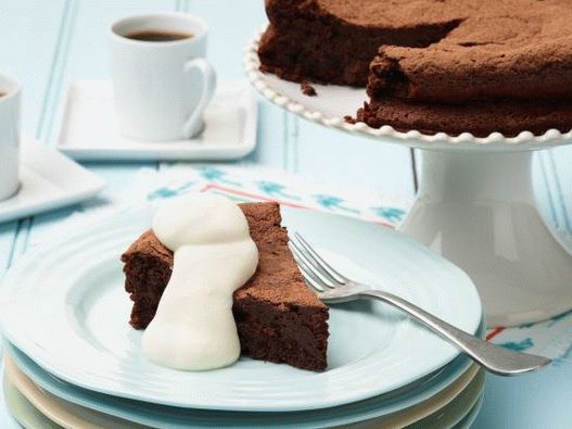 Foto čokoladna torta bez brašna