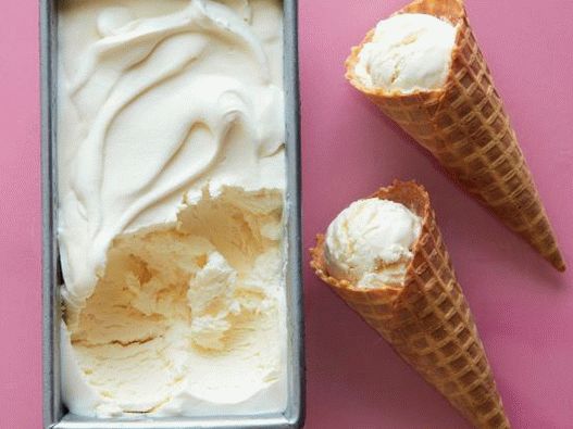 Foto sladoled od vanilije bez sladoleda