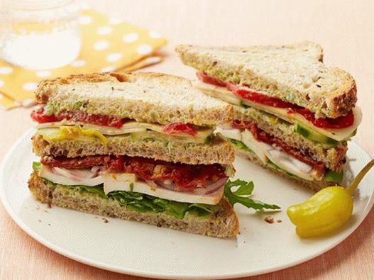 Fotografski vegetarijanski klub sendvič