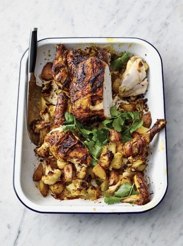 Foto pržena piletina s tjesteninom Tikka Masala - Jamie Oliver