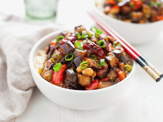 Foto prženi patlidžan na kineskom