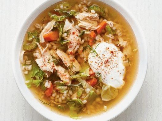 Fotografija jela - Biserna juha od ječma s piletinom